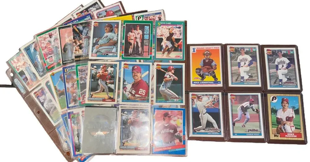 Philadelphia Phillies Lot Baseball Cards Mike Lieberthal Dale Murphy Maddux